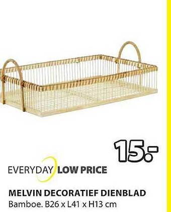 Jysk Melvin decoratief dienblad aanbieding