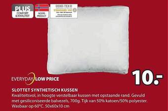 Jysk Slottet synthetisch kussen aanbieding