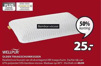 Jysk Olden traagschuimkussen aanbieding