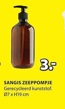 Jysk Sangis zeeppompje aanbieding