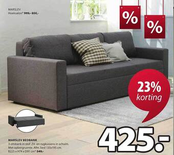 Jysk Marslev bedbank aanbieding