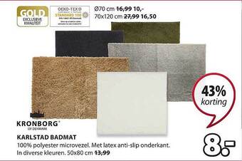 Jysk Karlstad badmat aanbieding
