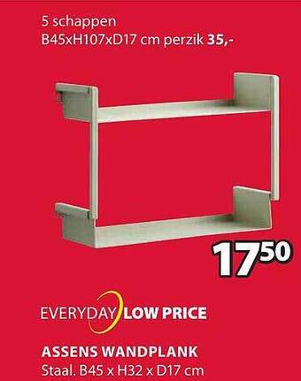 Jysk Assens wandplank aanbieding
