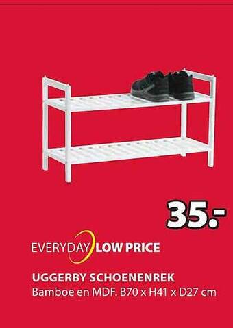 Jysk Uggerby schoenenrek aanbieding