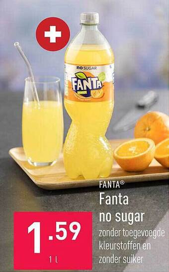 ALDI Fanta no sugar aanbieding