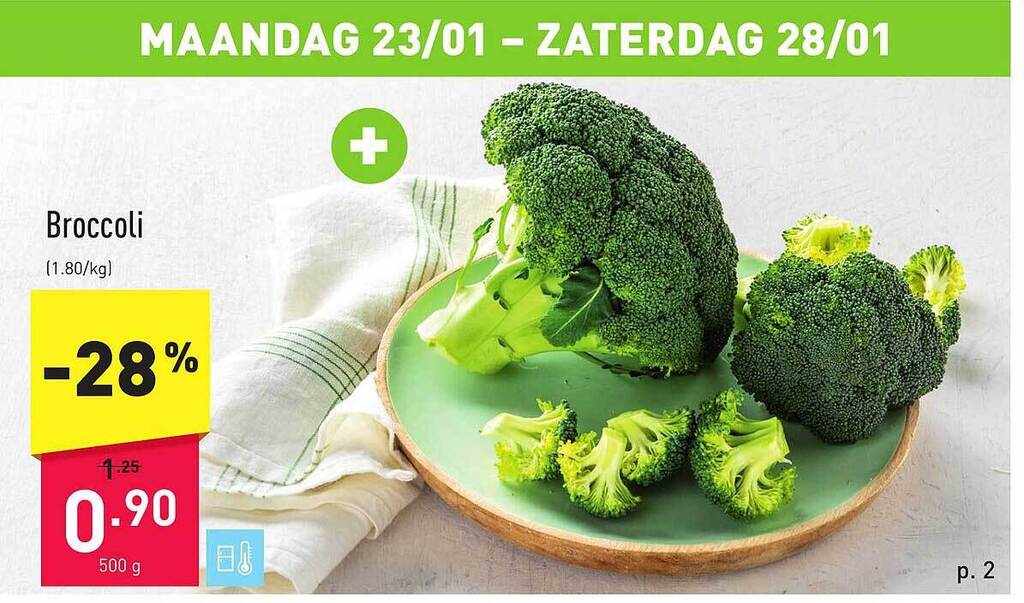 Broccoli promotie bij ALDI