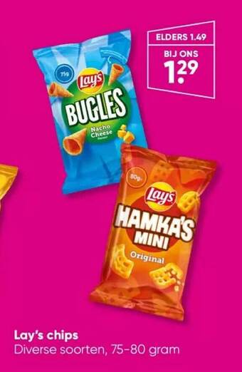 Big Bazar Lay's chips aanbieding