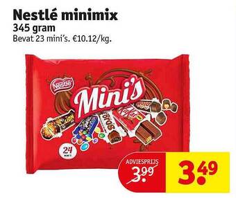 Kruidvat Nestlé minimix aanbieding