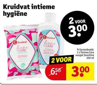 Kruidvat Kruidvat intieme hygiëne aanbieding