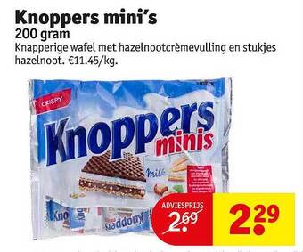Kruidvat Knoppers mini's aanbieding