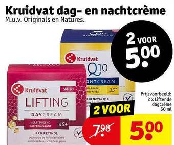 Kruidvat Kruidvat dag- en nachtcrème aanbieding