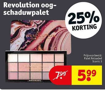 Kruidvat Revolution oogschaduwpalet aanbieding