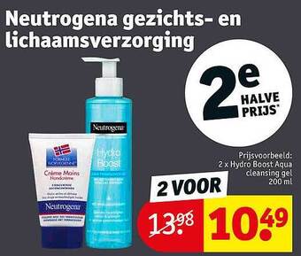 Kruidvat Neutrogena gezichts- en lichaamsverzorging aanbieding