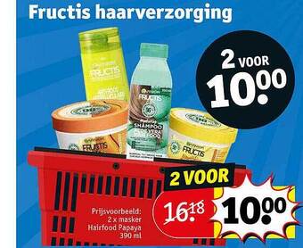 Kruidvat Fructis haarverzorging aanbieding