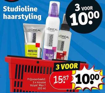 Kruidvat Studioline haarstyling aanbieding