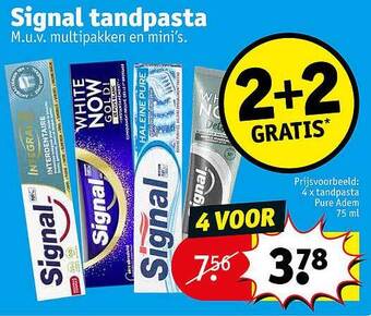 Kruidvat Signal tandpasta aanbieding