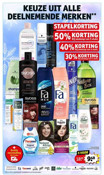 Kruidvat 5 x le chat douchegel aanbieding