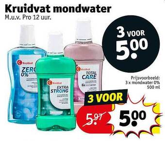Kruidvat Kruidvat mondwater aanbieding