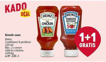 Delhaize Koude saus heinz aanbieding