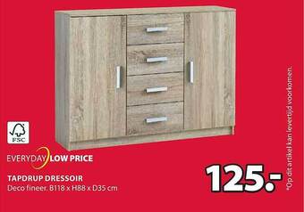 Jysk Tapdrup dressoir aanbieding