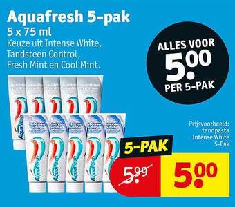 Kruidvat Aquafresh 5-pak aanbieding