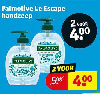Kruidvat Palmolive le escape handzeep aanbieding