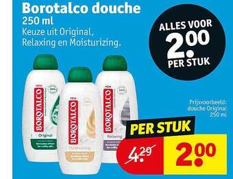 Kruidvat Borotalco douche aanbieding