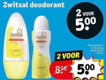 Kruidvat Zwitsal deodorant aanbieding