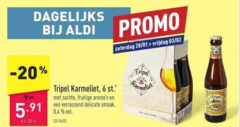 ALDI Tripel karmeliet, 6 st aanbieding