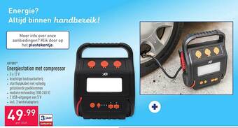 ALDI Autoxs energiestation met compressor aanbieding