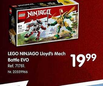 Fun Lego ninjago lloyd's mech battle evo aanbieding