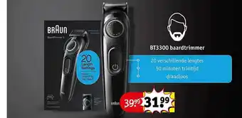 Kruidvat Braun baardtrimmer 3 aanbieding