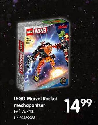Lego marvel rocket mechapantser
