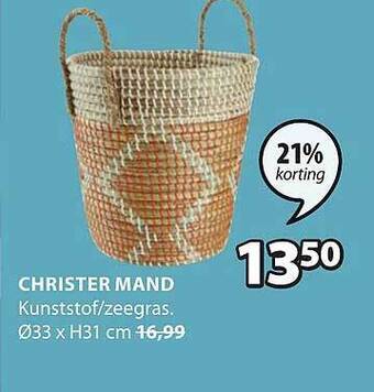 Jysk Christer mand aanbieding