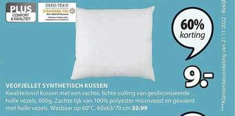 Jysk Veofjellet synthetisch kussen aanbieding