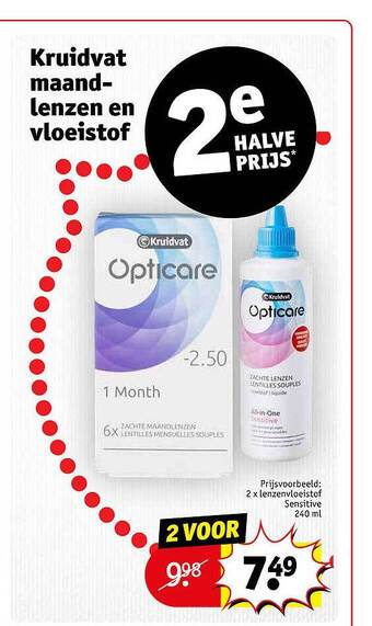 Kruidvat Kruidvat maandlenzen en vloeistof aanbieding