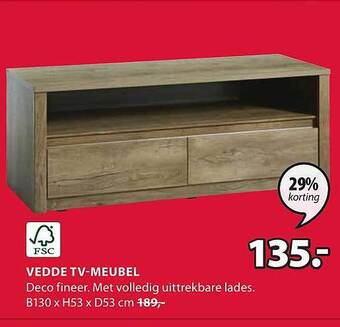 Jysk Vedde tv-meubel aanbieding