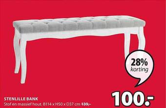 Jysk Stenlille bank aanbieding