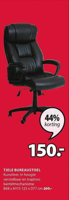 Jysk Tjele bureaustoel aanbieding