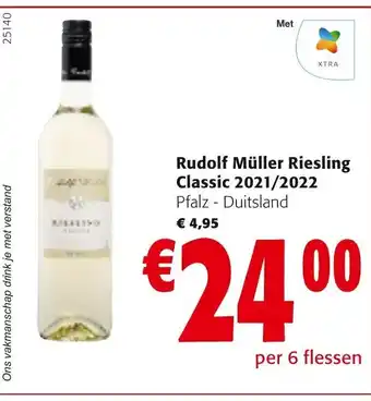 Colruyt Rudolf muller riesling classic 2021/2022 aanbieding