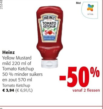Heinz tomato ketchup 50% minder suikers en zout 570ml