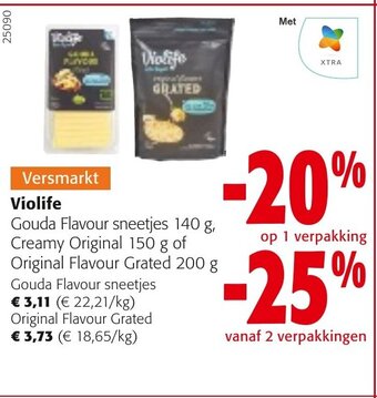 Colruyt Violife gouda flavour sneetjes 140g aanbieding