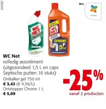 Colruyt Wc net volledig assortiment ontkalker gel 750ml aanbieding