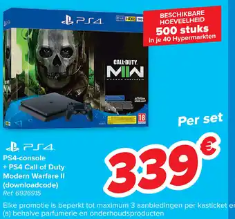 Ps4-console + ps4 call of duty modern warfare II