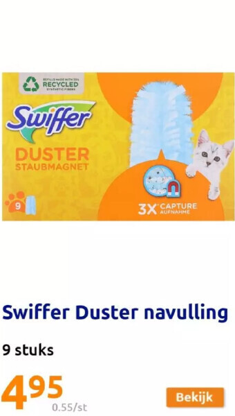 Action Swiffer duster navulling aanbieding