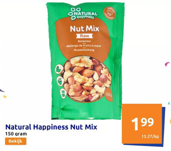 Action Natural happiness nut mix aanbieding