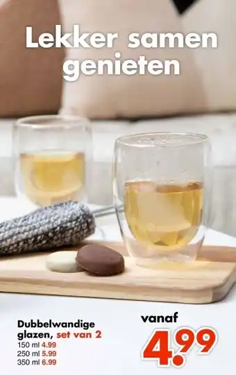 Dubbelwandige glazen