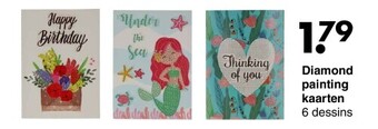 Wibra Diamond painting kaarten aanbieding