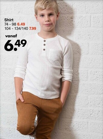 Wibra Shirt aanbieding