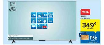 Carrefour Tcl ledtv aanbieding